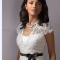 Hot Sale White Lace Black Chiffon Short Mother of the Bride Dress Knee Length Evening Dress