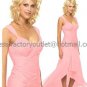 A-line Short Evening Dress Cocktail Dress Hi-low Red Blue Pink Green Bridesmaid Prom Dress