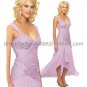 A-line Short Evening Dress Cocktail Dress Hi-low Red Blue Pink Green Bridesmaid Prom Dress
