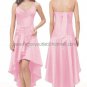 A-line 2 Straps Short Evening Dress Cocktail Dress StockHi-low Pink Blue Green Bridesmaid Prom Dress