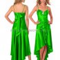 A-line 2 Straps Short Evening Dress Cocktail Dress StockHi-low Pink Blue Green Bridesmaid Prom Dress
