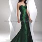 Strapless Mermaid Evening Dress Prom Dress Long Black Taffeta Red Blue Gry Purple Bridesmaid Dress