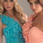 Strapless Evening Dress Prom Dress Long White Pink Blue Chiffon Empire Bridesmaid Dress