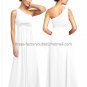 One Shoulder Evening Dress Party Dress Long Black Hot Pink Blue Red Green Chiffon Bridesmaid Dress
