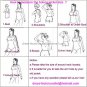Standard Size Chart & Color Swatches & Measure Guide Chart For Wedding Dress & Evening Dress
