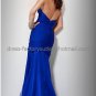 Blue Fuchsia Chiffon Strapless Mermaid Evening Dress Prom Dress Embroidery Front Slit Party Dress