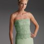 2012 New Green Chiffon Short Mother of the Bride Dress Free Jacket Ankle Length Lace Evening Dress