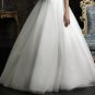 2012 Design Cap Sleeves Bridal Gown Champange Organza Alencon Lace Beading A-line Wedding Dress