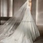 Free Underskirt Strapless Gomera Bridal Gown Ivory Alencon Lace A line Wedding Dress Zipper Back