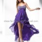 Spaghetti Straps Hot Pink Red Blue Green Hi-low Bridal Evening Dress A-line Prom Dress Formal Dress