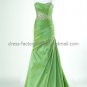 Strapless Jeweled Purple Blue Navy Lavender Taffeta Bridal Evening Dress A-line Prom Dress Gown