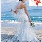 Discount Lace Edge Bridal Gown Custom Spaghetti Straps Ivory White Sheath Beach Wedding Dress H017