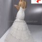 Luxury Tiered Tulle Lace Bridal Gown Off Shoulder Mermaid Wedding Dress Lace Up Back MG345