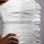 A-line White Pleated Taffeta Short Evening Dress Bridesmaid Dress Strapless Beach Wedding Dress