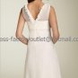 Wholesale A-line Short White Evening Dress Bridesmaid Dress Sleevelss V-neck Wedding Dress