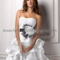 Layered Dress White Satin Black Sash Short Evening Dress Bridesmaid Dress Strapless Wedding Dress