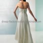 Ivory Lace Applique Short Bridal Dress Strapless High Front Low Back Hi-low Beach Wedding Dress