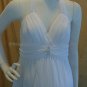Custom White Chiffon Empire Waist Bridal Evening Dress Halter Short Maternity Wedding Dress
