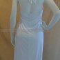Custom White Chiffon Empire Waist Bridal Evening Dress Halter Short Maternity Wedding Dress