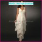 White Lace Purfle Empire Waist Bridal Evening Dress Sleeveless Long Maternity Wedding Dress