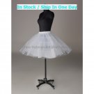 A-line White 3 Layers Little Wedding Petticoat Short Underware Bridal Bustle Mini Crinoline P22
