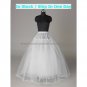A-line White Nylon TulleS No Hoop Wedding Petticoat Dress Underware Bridal Bustle Soft Crinoline P8