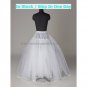 A-line White Nylon 1 Tulle 3 HoopS Wedding Petticoat Dress Underware Bridal Bustle Crinoline p15