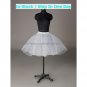 A-line White 3 Layers Little Wedding Petticoat Short Underware Bridal Bustle Mini Crinoline P22
