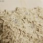 A-line Champagne Sash Tulle Bridal Dress Lace Applique Ankle Length Beach Wedding Dress