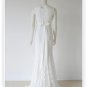 White Lace Empire Waist Pregnant Bridal Evening Dress V-neck Long Maternity Wedding Dress