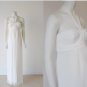 White Chiffon Empire Waist Maternity Bridal Dress Evening Dress Strapless Floor Length Wedding Dress