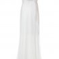 White Chiffon Empire Waist Maternity Bridal Dress Thin Sheer Straps V-neck Pregnant Wedding Dress