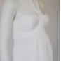White Chiffon Empire Waist Maternity Bridal Dress Evening Dress Strapless Floor Length Wedding Dress