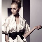 Ivory White Satin Black Sash Bridal Dress Jacket Long Sleeves Wedding Dress Bolero Jacket J1