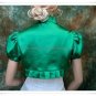 Ivory White Red Blue Green Satin Short Sleeves Bridal Vest Shawl Wedding Bolero Jacket J30