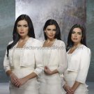 Ivory White Custom  Bridal Dress 3/4 Sleeves Wedding Dress Beaded Bolero Jacket Size 8-16