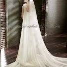 2 TierS Wide Tulle Wedding Veil 2.8X1.5 M Bridal Dress Veil Cathedral Bridal Veil  VL21