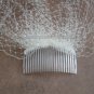 1 Rose White Ivory Tulle Net Short Wedding Veil Bridal Dress Birdcage Veil BV05