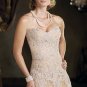 3/4 Lace Jacket Evening Dress A-line Champagne Lace Tulle Prom Dress Mother of the Bride Groom Dress