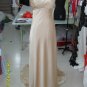 2012 Mermaid Cap Sleeves Champagne Peach  Wedding Dress Sz24 6 8 10+Custom Bridal Evening Gown