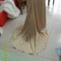 2012 Mermaid Cap Sleeves Champagne Peach  Wedding Dress Sz24 6 8 10+Custom Bridal Evening Gown