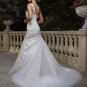A-line Bridal Ball GownOne Shoulder Applique Taffeta Ivory White Wedding Dress W261