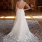 Champagne Satin Empire Waist Royal Bridal Dress Lace Hem Hater Pregnant Wedding Dress