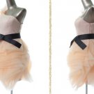 One Shoulder Blue Pink Coffee Coral Purple Bridal Wedding Dress Black Sash Short Bridesmaid Dress