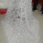 A-line Strapless White Ivory Alencon Lace Wedding Dress Sz24 6 8 10+Custom Bridal Gown