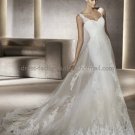 Custom Sleeveless Sheer Lace Straps Bridal Gown Ivory Alencon Lace Trumpet Wedding DresS pv309