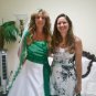 A-line Red Green White Wedding Dress Cap Sleeves Bridal Dress Gown Sz 2 4 6 8 10 12 14+Custom