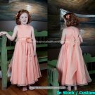 White Satin Junior Bridesmaid Dress Flower Girl Dress Baby Dresses Sz2 3 4 5 6 7 8 9 10+ Custom