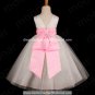 White Satin Junior Bridesmaid Dress Flower Girl Dress Baby Dresses Sz2 3 4 5 6 7 8 9 10+ Custom