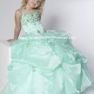 Green Junior Bridesmaid Dress Prom Party Dress Flower Girl Dress Baby Dresses Sz2 3 4 5 6 7 8 9 10+